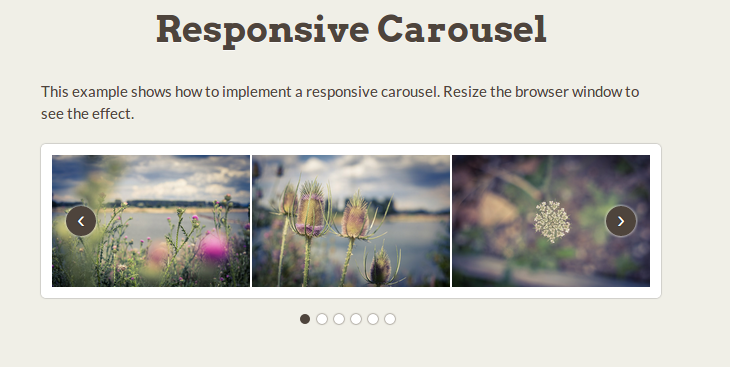 responsive image carousel